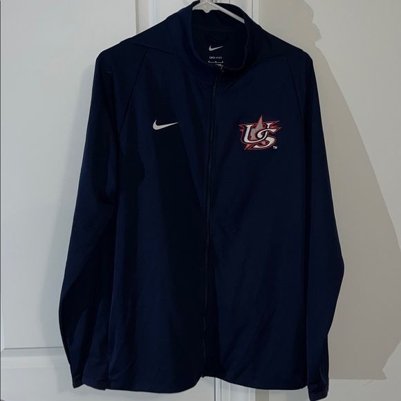 Nike Team USA baseball elite select LS full zipper golf shirt sweatshirt jacket - Picture 1 of 4